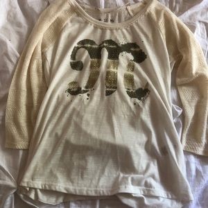 Quarter Sleeve Miss Me Shirt// Size: S